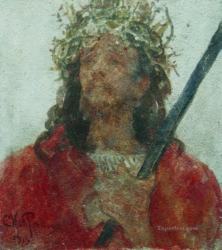 Jesús en una corona de espinas 1913 Ilya Repin Pinturas al óleo